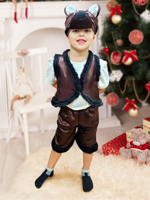 новогодний костюм медвежонок